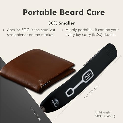 Aberlite SW Edc - Men'S Professional Heated Beard Straightening Brush And Grooming Tool thumb #5
