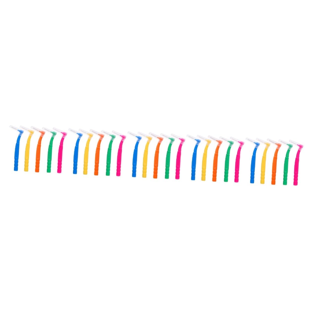 FRCOLOR 250 Piezas cepillo interdental limpiador cepillos interdentales cepillo de limpieza cepillos de cepillo de cepillo de limpieza interdental plástico