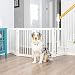 PRIMETIME PETZ 360 Configurable Dog Gate with Door - Indoor Freestanding Walk Through Wood Pet Gate