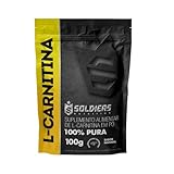 L - Carnitina 100g 100% Puro Importado - Soldiers Nutritions