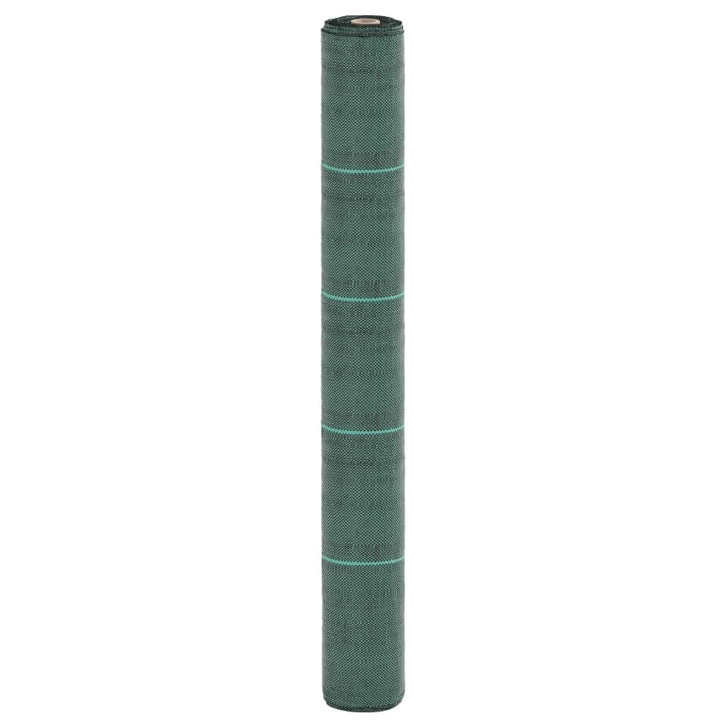 Membrana antimalezas, color verde, 1 x 150 m, PP, rodillo de geotextil, tela de acolchado antimalas, para paisajismo, cubierta del suelo