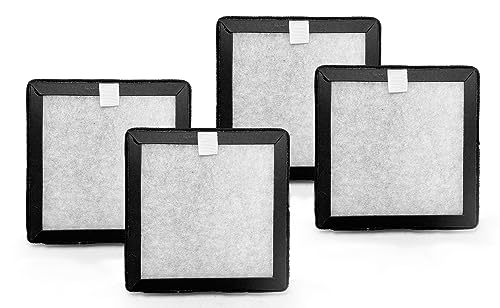 Nispira 2-in-1 Activated Carbon Replacement Filter For Potulas Compact Desktop Air Purifier, 4 Packs
