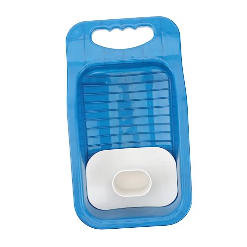 Holibanna Small Personal Clothes Washboard Laundry Washboard Labor-saving Washing Board for Home Use, Portable Blue Laundry Tool for Socks and Delicates Random Style