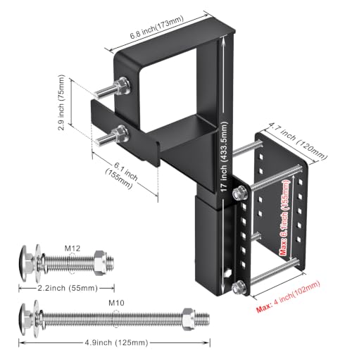 SELEWARE Heavy Duty Trailer Spare Tire Mount Bracket for 15" & 16" Wheels by SELEWARE - Used condition - Image 8