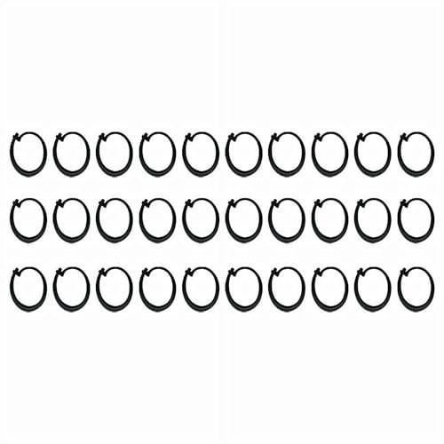 Pavillon-Vorhanghaken, 30 Stück, Kunststoffhaken für Pavillon-Vorhänge und Moskitonetze, leichtgängiges Gleiten, rostfrei, Pavillon-Zubehör für Outdoor-Hotel