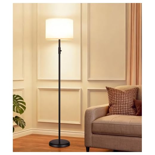Upgraded Dimmable Floor Lamp with Bulb