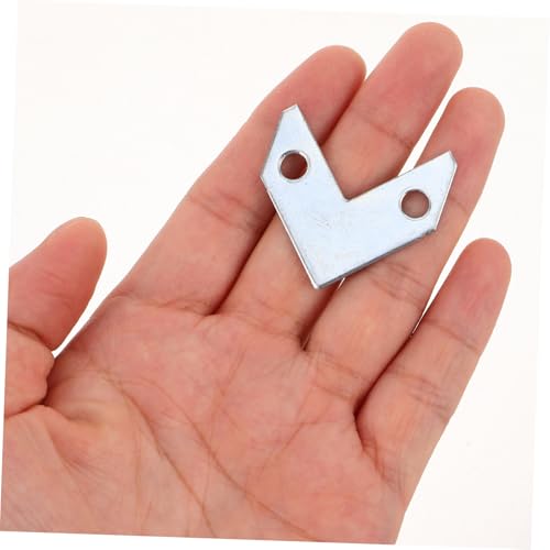 Image of OSALADI 1 Set Aluminum Corner Brackets with Spring Clips Heavy Duty Picture Frame Fasteners for Secure Hanging Versatile Hardware for Home Office Gallery Display