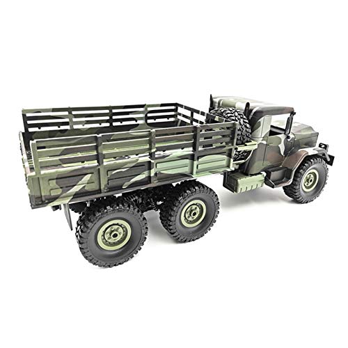 Off Road RC Buggy Car,2.4G Wireless Remote Controller 1:16 Scale Military Truck Six-wheel Drive 6WD Off-road Vehicle RC Rock Crawler Car with Headlight Kids RC Truck Gifts for Boys,Girls,Kids,Adults