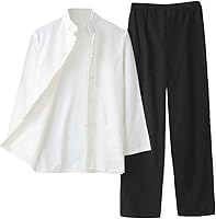 ZooBoo Authentic Chinese Tang Suit Kung Fu Uniform - Breathable Cotton Martial Arts Tai Chi Outfit