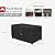 Porch Shield Patio Fire Pit Cover - Waterproof 600D Outdoor Rectangular Fire Table Cover Deck Box Protector - 44 x 26 inch, Black
