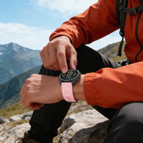 Image of 26mm Quickfit Silicone Watch Bands Compatible with Garmin Fenix 8 Pro /quatix 8 51mm /Fenix 7X /7X Pro /6X /6X Pro /5X /5X Plus /3 HR /Enduro 3 2 /Descent Mk3i 51mm /Mk2i /Tactix 8 /7 pro /epix Pro 51MM