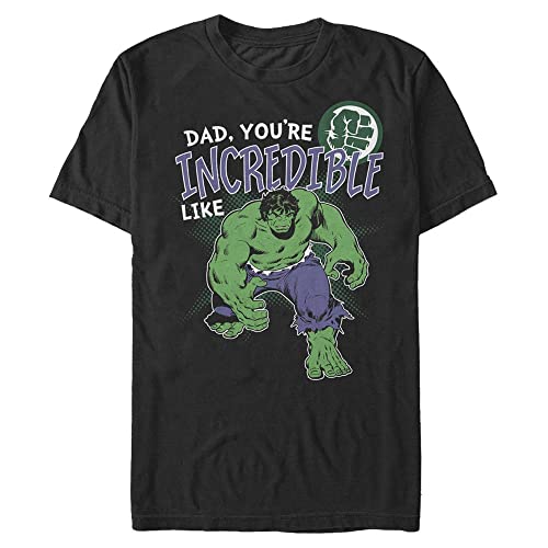 T-shirt Marvel streetwear pour homme 3XL haut noir look décontracté Hulk