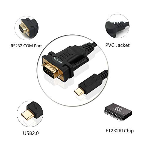 Oikwan 190322 Usb Type C To Rs232 Db9 Serial Port Adapter Cable thumb #8