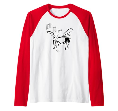 Camiseta antimosquitos Fight the Bite - Repelente de enfermedades de Lyme Camiseta Manga Raglan