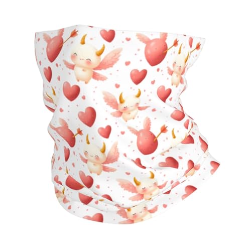 Neck Gaiters for Men Women - Pink Fairy Heart Print Head Scarf Balaclava Face Neck Scarf Mask Cover Bandana
