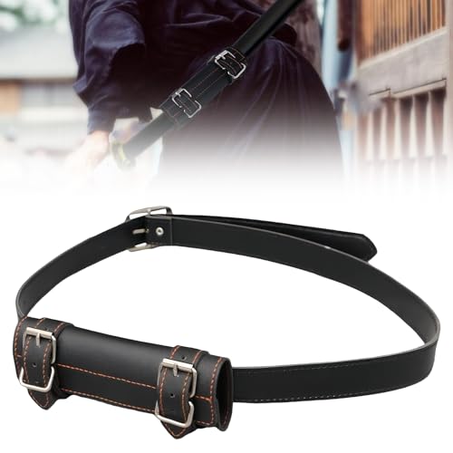 WIYETY Katana - Soporte para espadas con cinturón de 110 cm, cinturón robusto para un uso cómodo, perfecto para cosplay y entusiastas del samurai, accesorio de alta calidad para fans de samurai