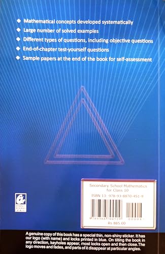 Secondary School Mathematics for Class 10 - CBSE - by R.S. Aggarwal Examination 2022-2023
