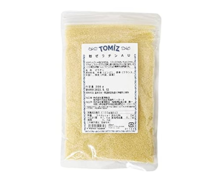Amazon.co.jp: 粉ゼラチンAU / 200g 富澤商店 ゼラチン : 食品