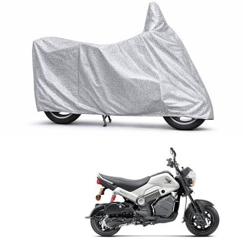 Image of 100% Waterproof Two Wheeler Body Cover Multi Layered Fabric Designed for Honda Navi | Belt Buckle Lock | Silver Mag