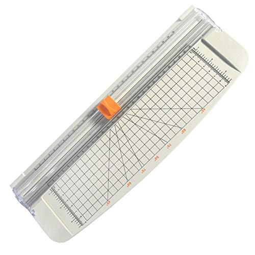 A4 Paper Cutter Sliding Cutting New Plastic Base for Standard Cutting of Paper Triangle Blade White Scrapbooking Tool for Home Office