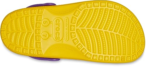Image of Crocs Unisex-Adult Classic Collegiate Clogs, LSU, 6 Men /8 Women