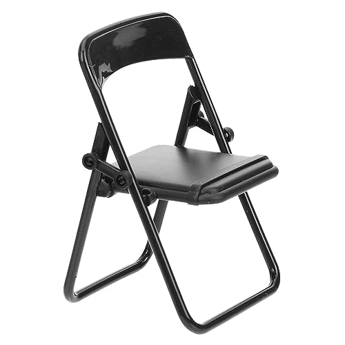 JINGAN Chaises pliantes miniatures - chaises pliantes de table, support pour téléphone portable, support multifonctionnel en forme de chaise pour décoration...
