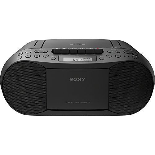 Sony Stereo CD/Cassette Boombox Home Audio Radio, Black (CFDS70BLK), 13.7 x 6.1 x 9 inches by Sony - Used condition - US$149.00