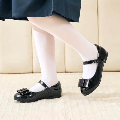 Stelle Dress Shoes for Girls Mary Jane Flats with Bow for School Party - image 3