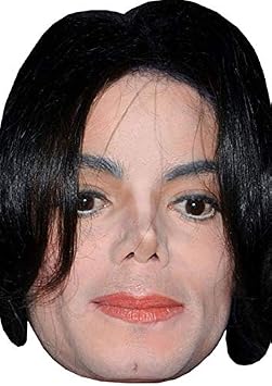 FoxyPrinting Michael Jackson Celebrity Cardboard Party Face Mask Fancy Dress