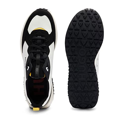 Image of HUGO Mens Running Style Mix Material Sneakers