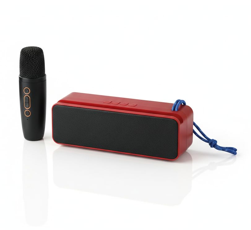 Image of PerfX Trending Wireless Karaoke Speaker with Mic,10W Output,TWS & Type C Fast Charging 8 W Bluetooth Speaker