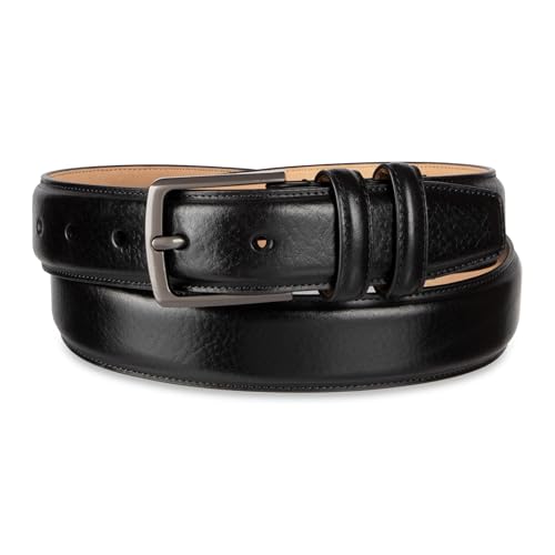 Haggar Men's Leather Dress Belt for Suits and Pants-Classic, Formal, Business, Work2