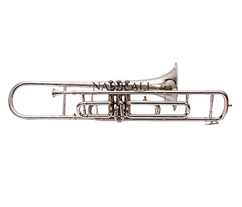 Amazon | Nasir Ali, Valve Trombone Nickel Plated Bb | トロン