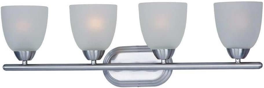 Maxim Axis-4 Light Transitional Bath Vanity in Transitional style-28.5 Inches Wide by 8.5 inches high-Polished Chrome Finish