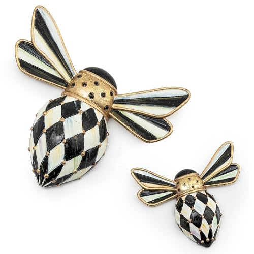 Set de 2 imanes decorativos MacKenzie-Childs abeja
