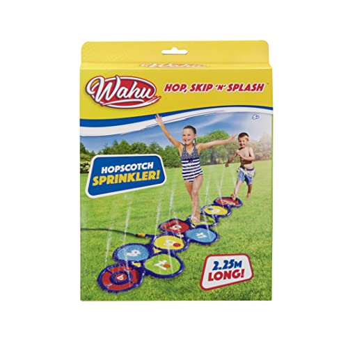 WAHU Hop, Skip n Splash, Hopscotch Sprinkler Fun, 2.25 Metres Long, Outdoor Garden Water Toy for...