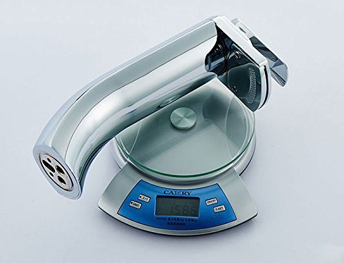 Modern Waterfall Single Handle Brass With Chrome Finish Kitchen Basin Sink Faucet(D-81H18-Chr) #TOP6