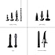 BDSM Fesseln Sex Set Perfekt Bondage Set Stück,Handschellen Fußfesseln und Anal Plug,Nippelklemmen Brustwarzen,Peitsche und Augenmaske,SM Sexspielzeug für Paare Extrem (BDSM 20-er Set)
