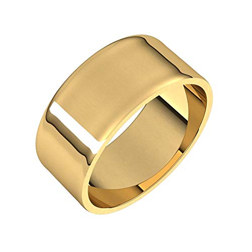 8mm Solid Gold Wedding Band, Yellow or White Gold Ring, Comfort Fit 10k or 14k Womens and Mens Wedding Band