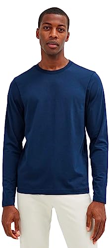 Rhone Element Long Sleeve Tee, Anti Odor, Ultra-Soft Everyday Mens Shirts, Organic Peruvian Pima Cotton Shirts for Men