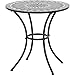 Produktbild Siena Garden Como Bistrotisch, matt-schwarz/dunkelgrau