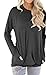 Shawhuwa Womens Long Sleeve Sweatshirt Loose T-Shirt Blouses Tops M Black