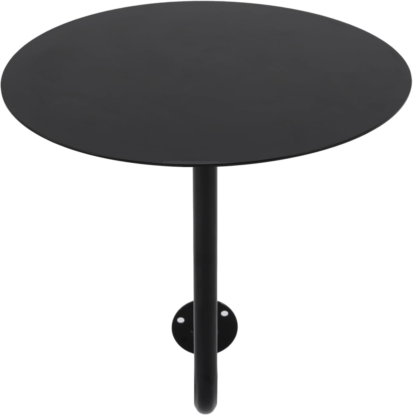 Wall Mounted Bar Table, Round L-Type Metal Coffee Table Pub Table Wall Desk for Bars, Home Kitchens, Dining Rooms, Balconies, Offices (15.75 * 17.72in)