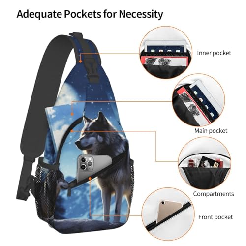 Mochila cruzada para hombre negra multiusos miniatura 4