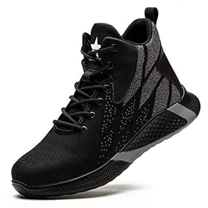 JUDBF Veiligheidsschoenen Heren Lichtgewicht Ademende Werkschoenen Stalen Neus S3 Sportief Beschermende Schoenen Dames