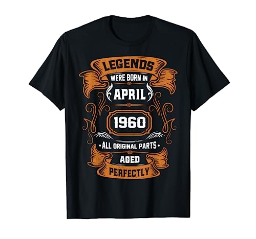 Las leyendas nacieron en abril de 1960 regalo de cumpleaños Camiseta