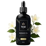 Wild Natürliches Massageöl – Feuchtigkeitsspendend & Trägeröl, Vegan & Hypoallergen, für Körperpflege, Muskelbehandlung & Aromatherapie, ideal nach dem Bad - 250ml