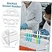COOLHIYA Transparent Acrylic Test Tube Rack Organizer Reusable Laboratory Storage Stand for Tubes Compact Lightweight Test Holder for School Industrial and Scientific Use