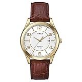 Timex – アナログクォーツ腕時計,レザー