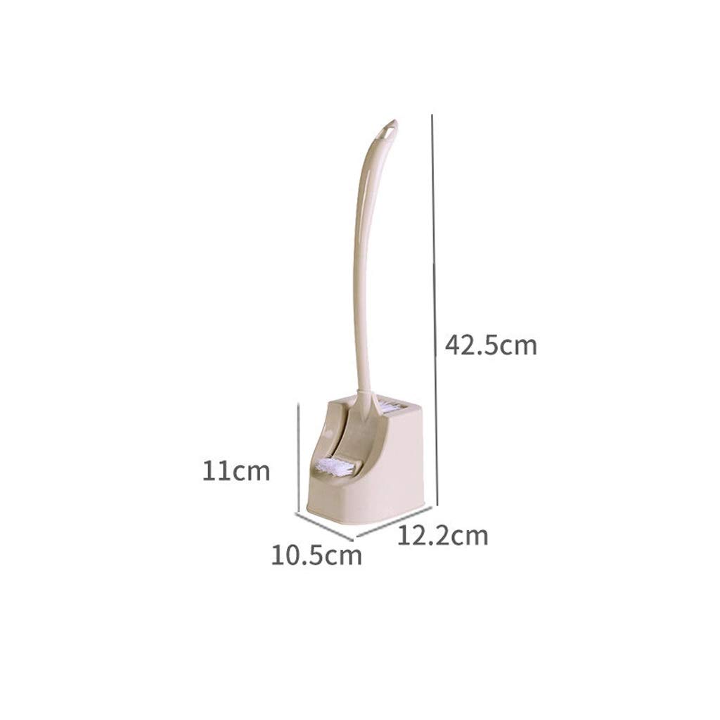 Set Compatto per scopino per WC: Spazzola per la Pulizia del Bagno con Manico e Supporto per Una Pulizia efficiente del WC, Facile da Usare, Ideale per Gli Oggetti Essenziali della casa